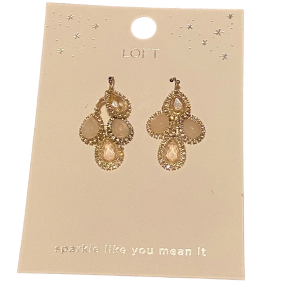 NWT LOFT Sparkle Drop Earrings ✨ - Picture 2 of 4